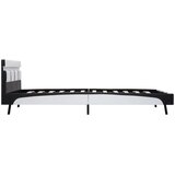  Okvir za krevet od umjetne kože LED bijeli 160 x 200 cm | shoptok.hr