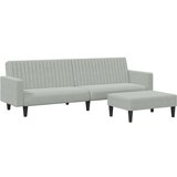 vidaXL 2-dijelni set sofa s jastucima svjetlosivi baršunasti | shoptok.hr