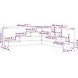  Sadilica s 4 razine 106x104 5x36 cm bijela od borovine | shoptok.hr