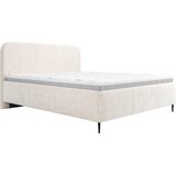 MID.YOU OBLAZINJENA POSTELJA 140 cm x 200 cm , les, tekstil, leseni material bela | Shoptok.si
