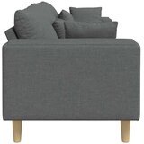 SOFA s jastukom Tamno siva 250 x 77 x 76 cm tkanina | shoptok.hr