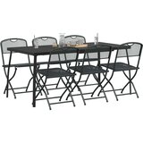  Set vanjskog namještaja 7 pcs Antracit Željezo i čelik | shoptok.hr