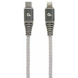 Gembird CC-USB2B-CM8PM-1.5M Premium cotton braided USB Type-C to 8-pins charging & data cable, 1.5m cene