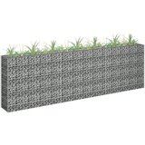 vidaXL Gabionska sadilica od pocinčanog čelika 270 x 30 x 90 cm Cijene