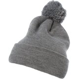 Flexfit Pom Pom Knit hat with heather gray cuff | Shoptok.si
