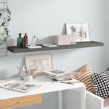 vidaXL Plutajuća zidna polica visoki sjaj siva 120 x 23,5 x 3,8 cm MDF Cijene