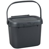 Addis Temno sivo večnamensko plastično kuhinjsko vedro s pokrovom, 24,5 x 18,5 x 19 cm Cene