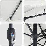  Vrtni suncobran Pijesak i antracit 385 x 209 x 244 cm Poliester | Eponuda.com