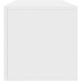 vidaXL Kutija za pohranu vinilnih ploča sjajna bijela 71x34x36 cm drvo | shoptok.hr