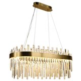  LED luster na sajli, prigušiva, LED/100W/230V 3000-6500K zlatna + daljinski upravljač | Eponuda.com