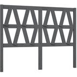  Uzglavlje za krevet sivo 146 x 4 x 100 cm od masivne borovine | shoptok.hr