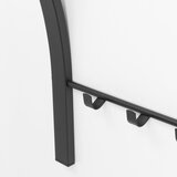 Spinder Design Črn kovinski stenski obešalnik s polico Carve – | Shoptok.si