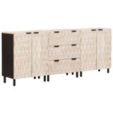  Strani šal 3 pcs Bel pranje finiš 180 x 33 x 75 cm, (5000162880) | Shoptok.si
