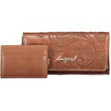 Desigual ženski veliki novčanik s reljefnim uzorkom camel | shoptok.hr