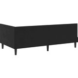 vidaXL Kutni okvir kreveta Crna 100 x 200 cm Velvet i inženjerski drvo | shoptok.hr