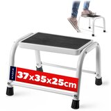 KADAX stopničasta lestev, gospodinjska jeklena lestev, nedrseča ploščad, največ 150 kg, (5000357005) | Shoptok.si