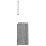  Set kupaonskog namještaja boja hrasta sonome konstruirano drvo Siva | Shoptok.si