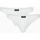 Atlantic Men's thongs 2Pack - white Cene