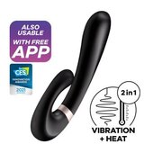 Satisfyer Rabbit vibrator Heat Wave črn | Shoptok.si