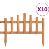 vidaXL Obroba za travo 10 kosov les jelke 4,4 m, (20759183) Cene
