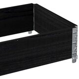 vidaXL Okvir za palete crni 100 x 50 cm od masivne borovine | shoptok.hr