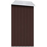  Ostava za drva od pocinčanog čelika 330x84x152 cm smeđa | shoptok.hr