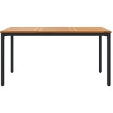  Vanjski stol Prirodna i crna 150 x 90 x 75 cm | shoptok.hr