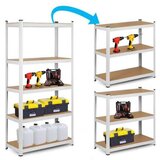  LANDGRAF metalni stalak za odlaganje 875 KG 150x75x30 CM bijeli | shoptok.hr