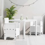  Vrtni set za objed 3 pcs Bijelo Polipropilen | shoptok.hr