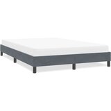 vidaXL Okvir kreveta bez madraca tamno sivi 140x220 cm baršun | shoptok.hr