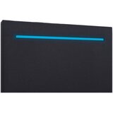 MID.YOU POSTELJA Z VZMETNICO 100 cm x 200 cm , tekstil, leseni material antracit | Shoptok.si