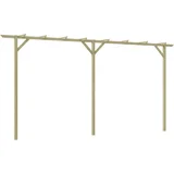 vidaXL Vrtna pergola 400 x 40 x 205 cm drvena