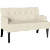  Chesterfield klupa Krema 112 x 65,5 x 75 cm Baršun | Eponuda.ba