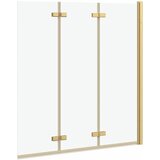  Ograda za tuš Zlatno 130 x 138 cm ESG staklo i aluminij | Eponuda.com