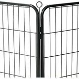  Ograda za pse s 12 ploča od čelika 80 x 60 cm crna | Eponuda.com