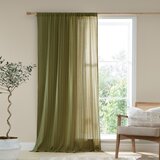 Pineapple Elephant Kaki zelena pamučna prozirna zavjesa 140x137 cm Zofia Broderie Anglaise – | shoptok.hr