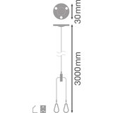 Ledvance LED komplet za montažo panela PANEL 1200 SUSP KIT, (20892116) | Shoptok.si