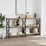  Konzolni stol boja hrasta 156x28x80,5 cm konstruirano drvo | shoptok.hr