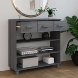 vidaXL Konzolni stol tamnosivi 90 x 35 x 90 cm od masivne borovine | shoptok.hr