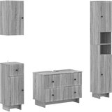  Set kupaonskih ormara od 4 dijela EDE Siva Sonoma | shoptok.hr