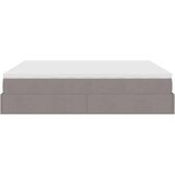 vidaXL otomanski okvir kreveta s madracima smeđesivi 200x200cm tkanine | shoptok.hr