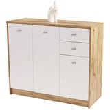 Mömax komoda 4-you new, bela, barva hrasta | Shoptok.si