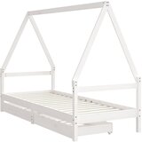  Okvir za dječji krevet s ladicama bijeli 80x200 cm od borovine | shoptok.hr