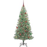 vidaXL Umjetno Božićno Drvo s Snježnim Flokom i LED Svjetlom 180 cm | shoptok.hr