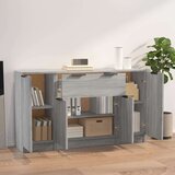  Komoda 3 kosi siva sonoma inženirski les, (20654389) | Shoptok.si