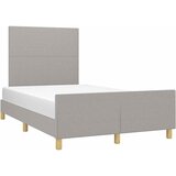  Okvir kreveta bez madraca svjetlosivi 120 x 200 cm od tkanine | shoptok.hr