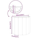  Cvetlično korito srebrna 60 x 30 x 50 cm Nerjaveče jeklo, (5000207363) Slike