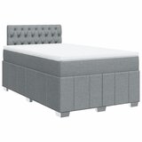  Krevet s oprugama i madracem svjetlosivi 120x190 cm od tkanine | shoptok.hr