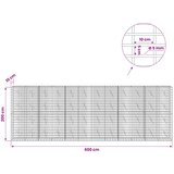  Gabion s žicom debljine 5 mm i mrežom 5x10 cm 600x10x200 cm Slike