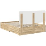  Krevetna konstrukcija s ladicama Sonoma hrast 140 x 190 cm | shoptok.hr